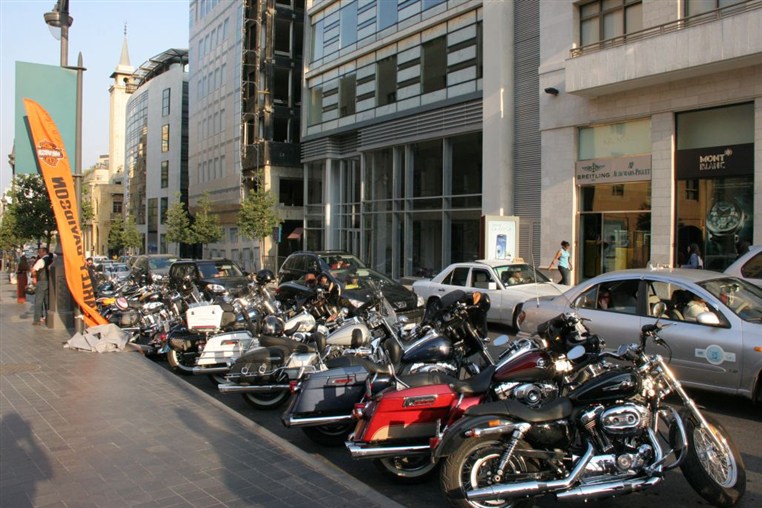 Harley Davidson show at Beirut Souks